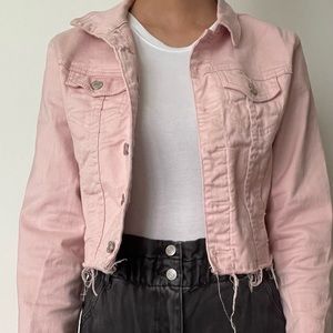 Pink Denim Jacket